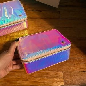 Iridescent makeup/jewelry travel bag